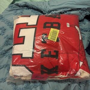 NBA Red Chicago Bulls Blanket